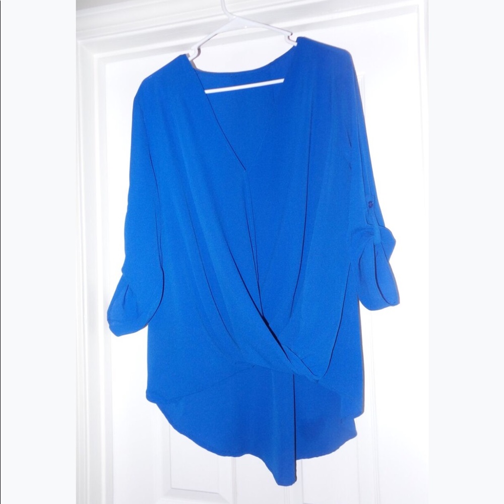 Plus Size Blue Blouse